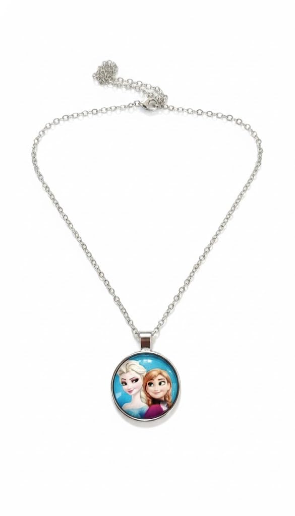 El Regalo Enchanted Tales Princess Pendant Necklace for Girls & Toddlers - Magical Character Jewelry for Birthdays, Parties & Gifting (Style-21)