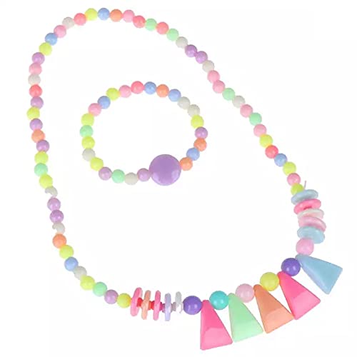 El Regalo Kids Jewelry Set! Cute Jewelry Set for Girls | Multi- colored Necklace & Bracelet Set for Girls