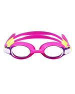El Regalo Kids Swim Goggles Clear Wide Vision Swimming Goggles Anti Fog Kids Pool Goggles Silicone Frame Children Goggles (upto 9 years old kids) (Magenta)