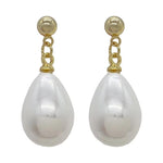 El Regalo Vintage Style Pearl Earrings for Girls & Women | Classic & Elegant | Available in Studs, Hooks, Threaders | Timeless Jewelry (Golden Pearl Studs)