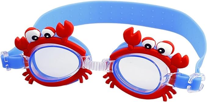 El Regalo Kids Cute Animal Cartoon Swimming Goggles for Girls & Boys- Kids/Toddlers Swim Goggles (upto 10 Years Old) (Crab Swim Goggle)
