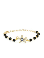 EL REGALO Unisex Kids Gold-Toned & Black Gold-Plated Bracelet