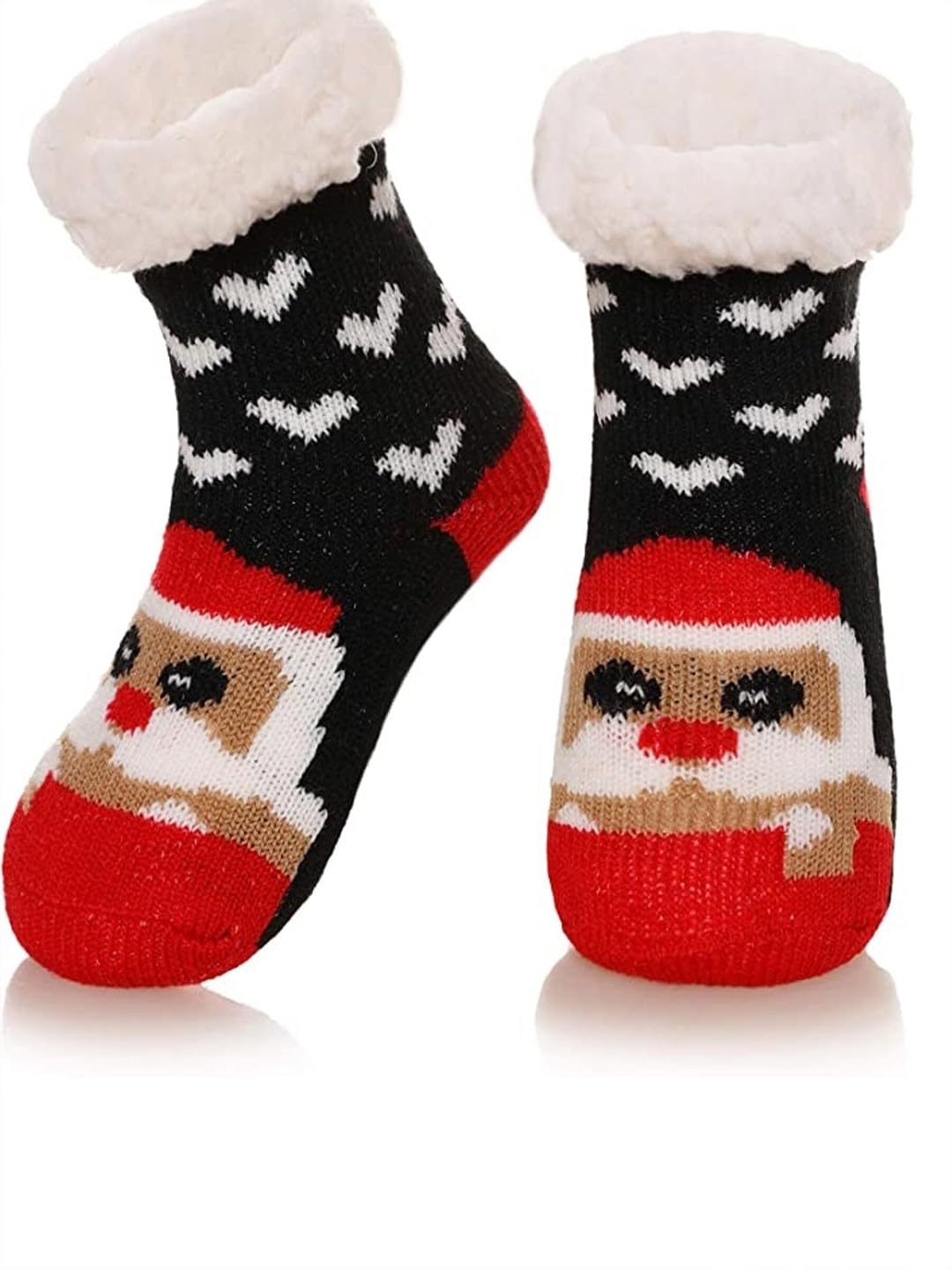 EL REGALO Kids Red & White Patterned Calf-Length Socks