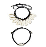 El Regalo Womens Rakhi Set for Bhaiya & Bhabhi Natural Cowrie Rakhi Set for Brother & Sister-in-Law Charm (Black & White)
