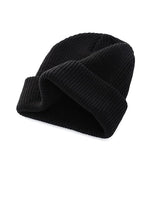 El Regalo Women's Self Design Woolen Beanie Black, Free Size