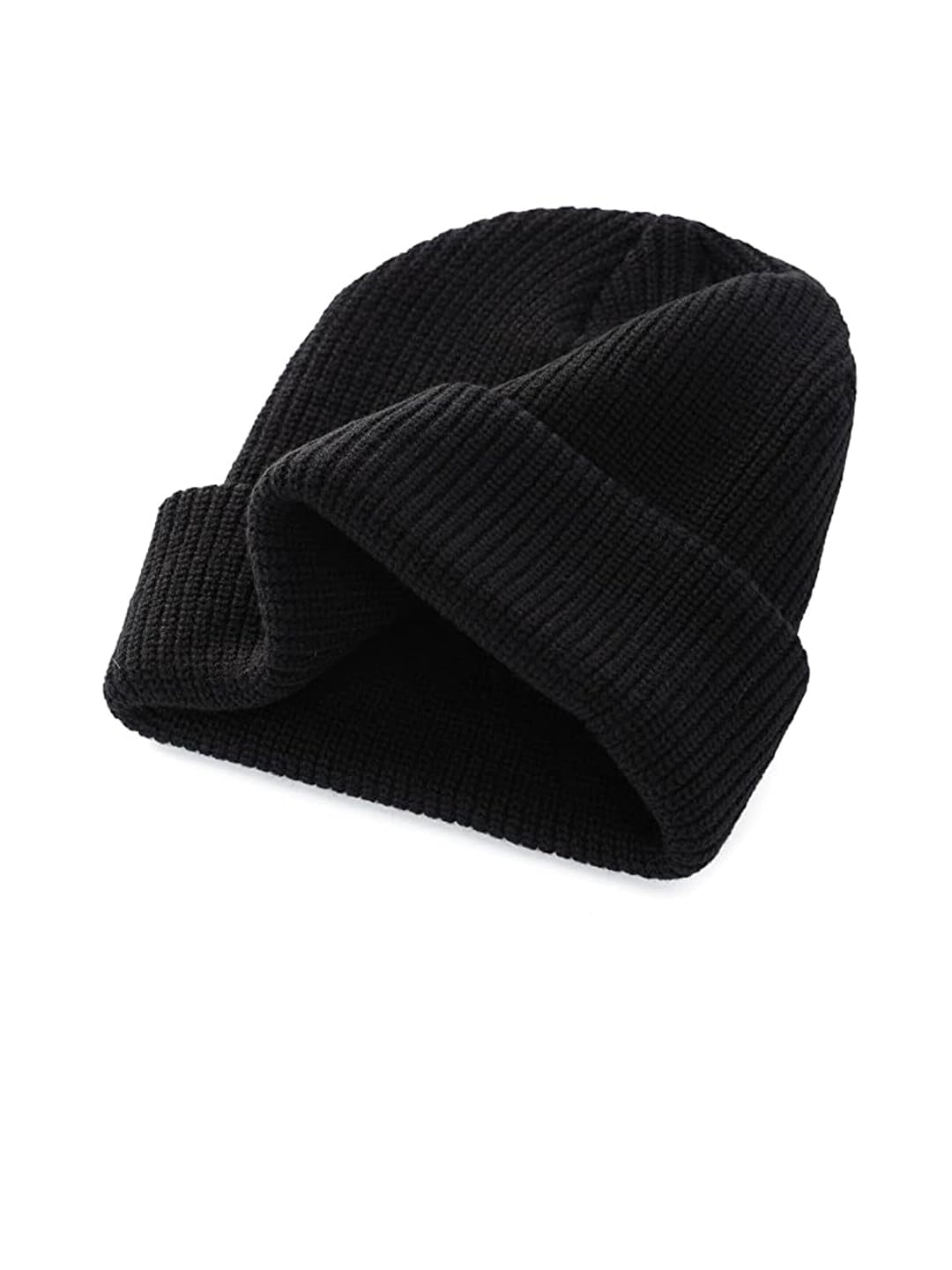 El Regalo Women's Self Design Woolen Beanie Black, Free Size