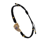 El Regalo 1 PC Evil Eye Bracelet - Designer Evil Eye Charms Handmade Unisex Adjustable Bracelets for All -Girls, Boys, Men & Women (Baby/Goddess Feet Evil Eye)