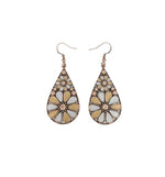 El Regalo Classy Floral Bohemian Teardrop Earrings for Women & Girls - Vintage Oxidized Style Boho Dangle Earrings | Ethnic Indian & Western Jewellery (Style-2)