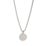 El Regalo AUM OM Pendant Necklace for Men/Boys: Stainless Steel OM Mahadev Damroo Pendant Necklace for Man/Boys (Silver OM)