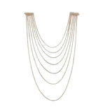 El Regalo Elegant Rhinestone Multi Layered Hair Chain for Women | Fancy Crystal Hair Jewelry | Sparkling Bridal Headpiece for Braids, Weddings, Parties & Festive Looks | Fancy Long Chain Hair Accessory