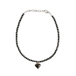 El Regalo 1 Leg Nazaria Charms Anklet - 1 PC Nazarbattu, Nazaria Fashion Anklets with Enameled Charms- Hamsa Hand, Star, Diamond for Women & Girls (Black Diamond Anklet)