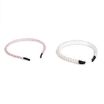 El Regalo 2 Pieces Rhinestone Crystal Headbands Shiny Non-Slip Beaded Party Hairband Hair Bands Hair Accessories Hair Decoration for Women Girls (Option-3)