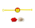 El Regalo 1PC Superhero Kids Rakhi for Brother- Kids Cartoon Character/Video Games/Superhero Rakhi with Roli Chawal, Rakhi Message Card in Rakhi Gift Box (Ironman Face Rakhi)