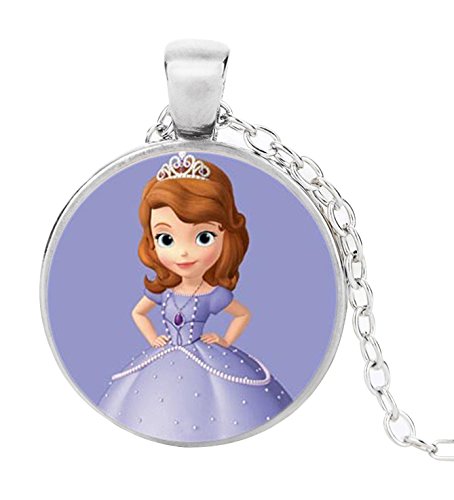 El Regalo Kids Princess Necklace for Girls | kids Jewelry for Girls Kids/Kids Necklace/Girls Kids Jewelry (Sophia-Silver)