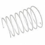 El Regalo Multi Layer Spiral CZ Armlet Cum Bracelet for Women & Girls | Adjustable Upper Arm Bracelet & Wrist Wrap Bangle | Gold Plated Crystal Spiral Arm Cuff | Party, Wedding & Western Jewelry (White)