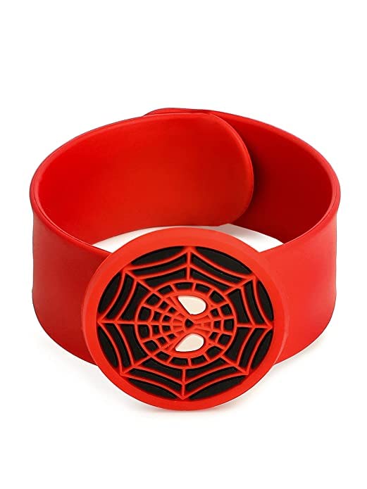 El Regalo 1 PC Superhero Slap Bands Rakhi for Little Brother/Nephew - Super Hero Rakhi Combo with 1 Slap Band Rakhi, shagun & Rakhi Message Card in Rakhi Gift Box (Spiderman Rakhi)