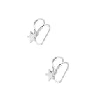El Regalo 1 Pair Clip On Cartilage Non Piercing Earrings Set for Girls & Women- Trendy Clip On Earrings (Silver Stars)