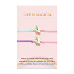 El Regalo Unicorn BFF Bracelets for 2 Girls/Kids/Teens Matching Friendship Bracelet- Best Friend Jewelry for Besties