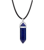 El Regalo 1 PC Hexagonal 6 Faces Healing Crystal Unisex Necklaces for Men/Women/Girls/Boys- Healing Stone Pendant Jewelry (Synthetic Lapis Lazuli)
