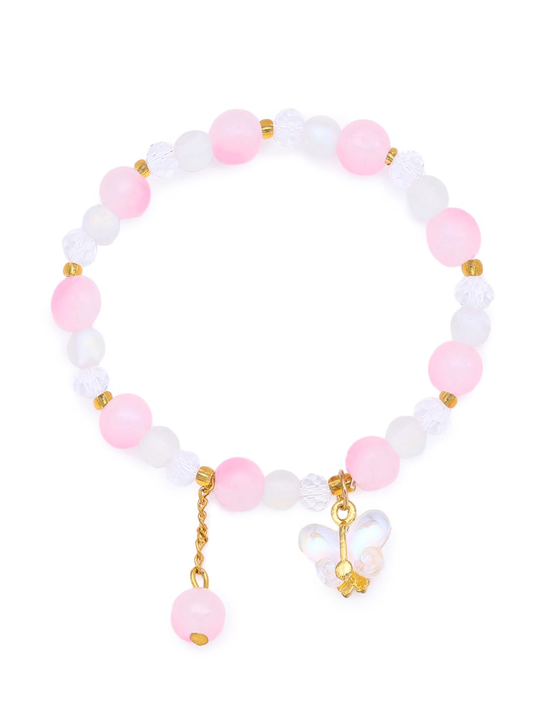 El Regalo Dreamy Gradient Colorful Beaded Bracelets with Cute Charms for Girls & Women (Style-6)