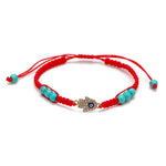 El Regalo With Evil Eye Evil Eye Bracelet For Unisex Adult (red & Turquoise)