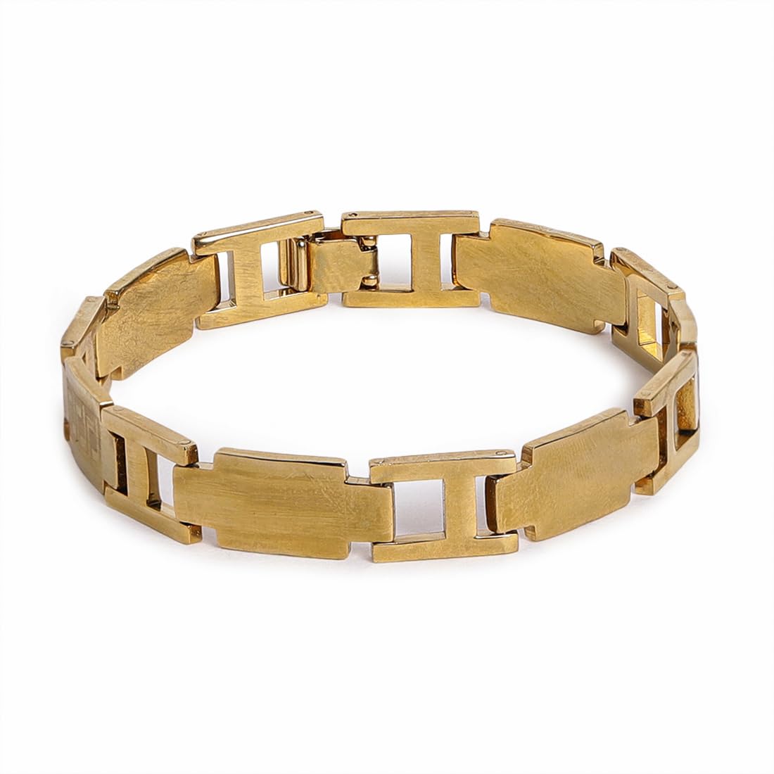 El Regalo 1 PC Stainless Steel Men Chain Bracelet- Anti Tarnish/Rust Free/Waterproof Stainless Steel Chain Bracelets for Men | Men Jewelry- Gift for Him (Option-3)