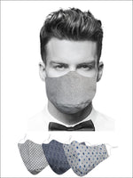 El Regalo (3 PCs Set XL/XXL Size Unisex Cotton Face Masks | India's First Extra Large Size Executive Cotton Reusable, Breathable, Washable & Adjustable Face Masks (Executive Prints Face Masks)