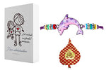 El Regalo beautiful Kids Rakhi for Boys & Girls Adjustable Kids Bracelet Rakhi with Butterfly/Heart/Cat/Elephant/Turtle/Flamingo and Other Charms (Dolphin)