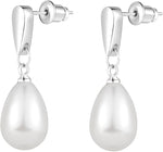 El Regalo Elegant Faux Pearl Earrings for Women - Elegant 18K Gold & Silver Plated Moti Jewelry Collection | Fancy Studs, Dainty Drops & Long Dangle Pearls Earrings for Girls (Style-1)