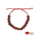 El Regalo Auspicious Natural Rudraksha Rakhi for Brother- Lord Shiva Rudraksha Beads Rakhi with Roli Chawal, Rakhi Message Card in Rakhi Gift Box