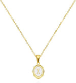El Regalo Unisex Vintage Style Waterproof Name Initial Letters Pendant Necklaces - Stainless Steel Golden Initials Jewelry - Hypoallergenic Letters Pendant Chain (Letter X)