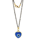 El Regalo Elegant Evil Eye Mangalsutra - Lucky Evil Eye Mangalsutra for Women | Evil Eye Nazarbattu Mangal sutra (Heart Evil Eye Mangalsutra)