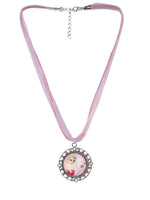 El Regalo 1PC Kids Girls Pink Elsa Princess Ribbon Necklace- Princess Girls Necklace for Kids