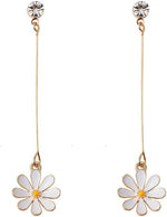 El Regalo 1 Pair Daisy Flower Earrings for Girls & Women- Cute Flower Earrings (Style- 6)