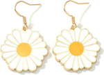 El Regalo 1 Pair Daisy Flower Earrings for Girls & Women- Cute Flower Earrings (Style-7)