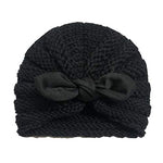 El Regalo Kid's Wool Cap (Pack Of 1) (Earheadband_Black_0 Months-6 Months)