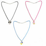 El Regalo 3PCs Cute Cartoon Unisex Pendant Necklaces Combo Set for Girls/Boys/Kids/Teens - Daisy, Conald, Mickey Charms Necklaces Combo