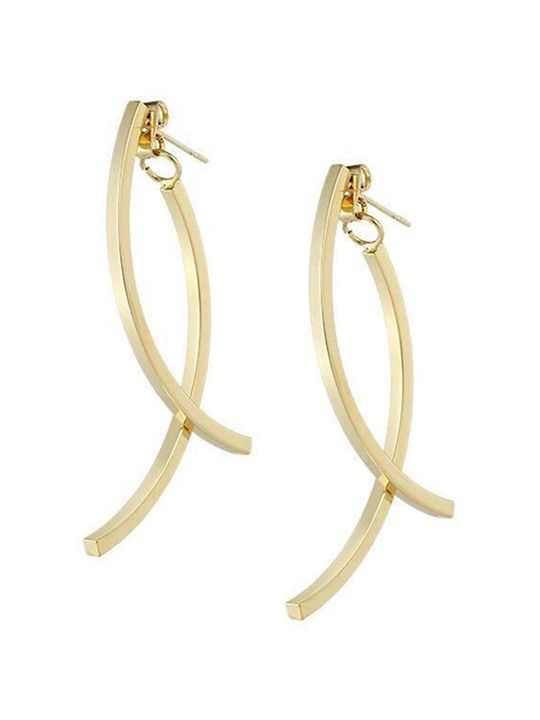 El Regalo Fashion Arch Earrings- Contemporary Back Hanging Dangle Earrings for Girls & Women