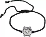El Regalo 1PC Black Thread Adjustable Nazarbattu Anklet for Kids/Teens Girls & Women- Nazarbattu, Nazaria Thread Fashion Anklets for 1Leg (Owl Nazarbattu Anklet)