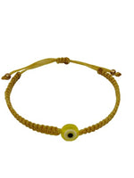 El Regalo Cute Evil Eye Bracelet - Lucky Evil Eye Adjustable Unisex Bracelet Avoid Negative Energy for Girls/Boys/Men/Women (Yellow)