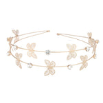 El Regalo Multi-Layered Tiara Headband - Star, Moon, Pearls & Rhinestone for Weddings & Parties (Pearls & Crystals)