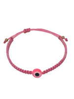 El Regalo Cute Evil Eye Bracelet - Lucky Evil Eye Adjustable Unisex Bracelet Avoid Negative Energy for Girls/Boys/Men/Women (Pink)