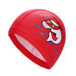 El Regalo 1PC of Cute Kids Dolphin PU Swimming Caps for Girls & Boys- Waterproof, Animal Print Swimming Cap (for Kids 6-12 Years) (Red Fish Swim Cap)