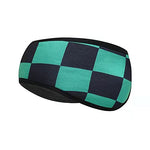 El Regalo 1 PC Ear Warmer Headband, Cozy Fleece Ski Ear Muff Stretch Winter Earmuff Headband Hair Band Running Headband for Girls, Boys, Men & Women (Green Checks)
