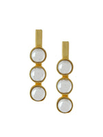 El Regalo Statement Pearls Earrings in matt Finish- Gold Plated Natural Pearls Classy Stud Earrings for Girls & Women (Option- 4)