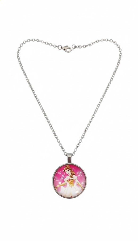 El Regalo Enchanted Tales Princess Pendant Necklace for Girls & Toddlers - Magical Character Jewelry for Birthdays, Parties & Gifting (Style-23)