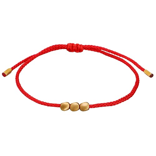 El Regalo 1 PC Feng Shui Handmade String Bracelet - Tibetan Unisex design for Girls/Boys/Men & Women (Red String Bracelet)