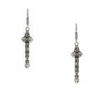 El Regalo Rudraksha Trishul Damroo Designer Earring/Oxidized Lord Shiva Trident Rudraksha earrings (With Pearls)