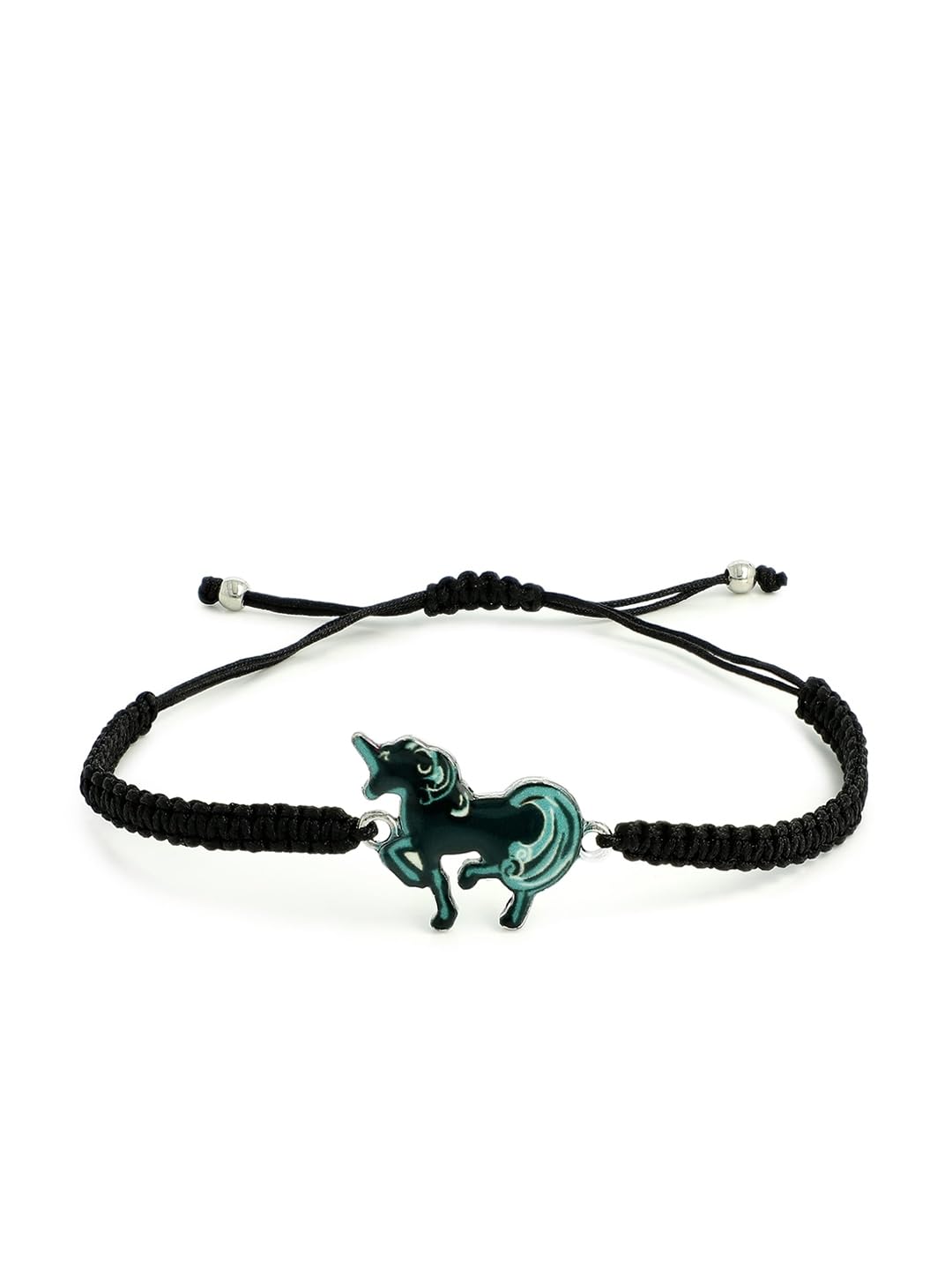 EL REGALO Unisex Kids Black & Green Bangle-Style Bracelet