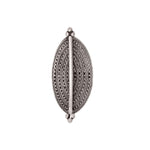 El Regalo Boho Crescent Silver Look Alike Oxidised Adjustable Finger Ring- Brass Oxidized Statement Ring in Antique Silver Finish for Girls & Women